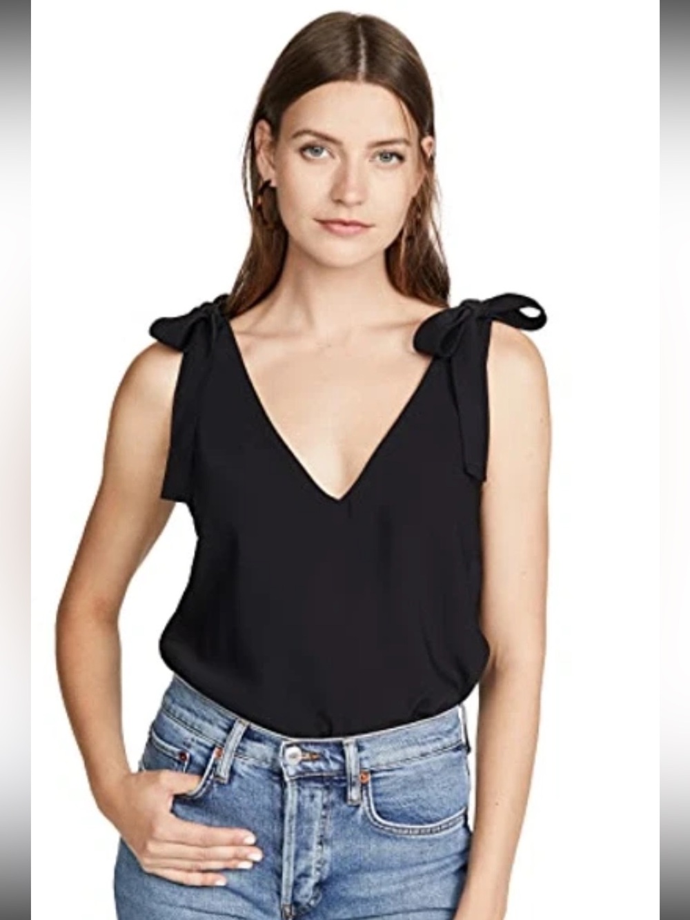 AMANDA UPRICHARD $150 • 18” PTP • Josephina Top size small black